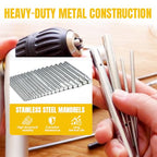 KATWAY Jump Ring Maker Tool Kit for Jewelry Making – Adjustable Wire Coil Machine with 20 Shafts for Chainmail, Bracelets, Earrings, Necklaces – DIY Jump Ring Making Tool