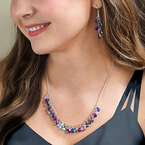 Craftdady 100Pcs Glass Teardrop Beads 10 Colors Transparent Water Drop Top Drilled Glass Crystal Loose Beads Charms for DIY Jewelry Crafts Making - color: 10 Colors, 6~9x9~12mm