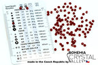 1.8 oz (50g, Approx. 1220 pcs) Mix of Faceted Fire Polished Pressed Czech Glass Beads, Sparkling Shiny Mix BCV - color: Mix 02 Red Gold, size: 50 g