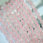 MJDCB Best Sellers Natural Stone Beads Faceted Polygon Rose Quartz Crystal Energy Stone Healing Power for Jewelry Making(8mm) - color: Rose Quartz