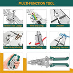 18 in 1 Foldable Wire Stripper,wire strippers foldable cable cutters, Cable Cutters with Plier