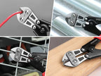 WORKPRO Mini Bolt Cutter 8-inch, Spring Loaded Small Heavy Duty Wire Cable Cutter, Snips Clippers with Soft Anti-Slip Handle - size: 8-inch/210mm, style: Bolt Cutter