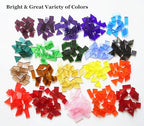 Lanyani 410 Large Transparent Stained Glass Mosaic Tiles, Vibrant Mixed Shapes for Art & Crafts, Cathedral Colorful Glass Pieces, 1.2 Pounds - color: Large/1.2lb /410pcs