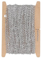 THREENEST 32.8-Feet Width 1.6mm Stainless Steel Cable Chains, Welded Permanent Craft Chains for Necklace Bracelet Earring Jewelry Making - color: Stainless Steel, size: Cable Chains(width 1.6mm)