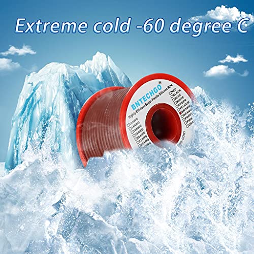 BNTECHGO 30 Gauge Silicone Wire Spool 50 ft Brown Flexible 30 AWG Stranded Tinned Copper Wire - size: 30 gauge silicone wire 50ft, style: Brown