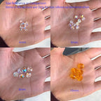 100pcs Adabele Austrian 4mm (0.16 Inch) Small Faceted Loose Round Crystal Beads Golden Yellow Champagne Compatible with Swarovski Crystals for Jewelry Craft Making SS2R-428 - color: Gold Champagne, size: 4mm Small (100pcs)