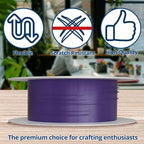 Soft Flex 49 Strand Beading Wire - Medium 0.19 Diameter - 10 Feet Nylon Design Wire - style: Purple Amethyst