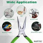 5 Inches Chain Nose Pliers Long Nose Pliers Side Cutting Pliers For Jewellery Making Wire Cutting Clamping For Electrical Repairs Jewellery Making Diy Crafts Model Making - style: Chain Nose Pliers