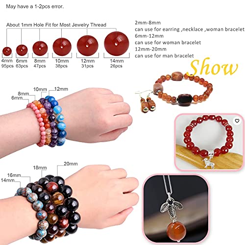 GEM-Inside 3mm Natural Stone Faceted Red Carnelian Agate Spacer Small Beads for Jewelry Making 15'' - color: Red Carnelian Agate, size: 3mm
