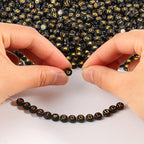 1000pcs Black Mixed Round Acrylic Beads 4x7mm Gold Alphabet Number Heart Shape Bead for Jewelry Making and DIY Bracelets - color: Black/Gold Letter&Number&Heart, size: 4x7mm