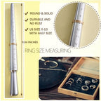 Ring Sizer Measuring Tool Ring Sizing Kit Ring Size Measurer Metal Jewelry Ring Mandrel and Mallet Finger Ring Shaper to Fix Bent Rings Fixer Reshaper Tool (10-Ring Size Shaper Tool) - color: 10-RING SIZE SHAPER TOOL