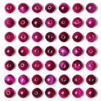 QINJIEJIE 60PCS Magenta Tiger Eye Beads 8mm Stone Beads Round Loose Gemstone Bead for Bracelet Beading Crystal Jewelry Making DIY Necklace Earrings 0.32" - color: Magenta Tiger's Eye, size: 60PCS