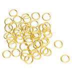The Beadsmith Open Jump Rings – 6mm, Gold Plated, 18-Gauge Wire Thickness, 144 Pieces – Findings for Making Keychains, Charms, Chain Mail and Body Jewelry - color: Gold, size: 6mm - 18 Gauge
