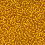 Czech 8/0 Silver Lined Glass Seed Beads 20 Grams 800 Pcs Multi Colors (Dark Yellow) - color: Dark Yellow