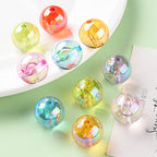 DanLingJewelry 100Pcs 20mm Acrylic Crystal Round Spacer Beads AB Color Acrylic Crafts Beads for Necklace Bracelet Jewelry Making - color: 100pcs - 6mm Round