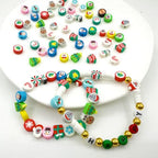 Christmas Polymer Clay Beads, Mixed Charm Spacer Beads for Bracelet Necklace DIY Jewelry Making (Christmas) - color: Christmas