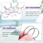 Swpeet 360Pcs 6/5" 30mm Sliver Key Chain Rings Kit, Including 120Pcs Keychain Rings with Chain and 120Pcs Jump Ring with 120Pcs Screw Eye Pins Bulk for Jewelry Findings Making (Sliver) - color: Sliver, size: 30mm