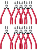 Wire Cutters 10 Pack, 6" Dykes Cutteres, HOUSERAN Wire Snips with Non-slip Red Handle, Side Cutter, With Spring Loaded, Flush-Cutter for Artificial Flowers, Crafts, Zip Tie - color: Red
