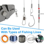 JSHANMEI 100pcs Fishing Single Barrel Crimp Sleeves, Strong Crimps Copper Wire Connectors for Rigging Fishing Leaders, Versatile Crimping Loop Sleeve - size: 100pcs-1.0mm Inner Dia
