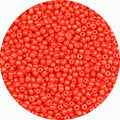8/0 Glass Seed Beads Bulk, Orange 3mm Tiny Round Craft Seed Bead, Small Mini Pony Beads for Jewelry Making Bracelet Necklace Wrist Beading Weaving Supplies, 2500pcs - color: Orange