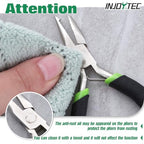 Mini Split Ring Pliers Jewelry Pliers 3" Split Ring Tool Jump Ring Opener Split Keychain Pliers Opening Pliers for Jewelry Making Beading Crafting