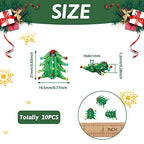 Cheriswelry 10pcs Christmas Tree Lampwork Glass Beads Cartoon Green Tree Loose Spacer Beads Center Drilled Handcraft Beads Ornament for DIY Earring Bracelet Necklace Jewelry Making 21x19.5mm - color: Christmas Tree-Green