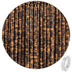 300pcs Natural Tiger Eye Heishi Spacer Beads 2x4mm Genuine Real Disc Stone Beading DIY Charm Smooth Loose Gemstone Beads for Jewelry Making Bracelets Necklaces Earrings Crafts - color: Yellow Tiger Eye