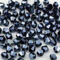 100pcs 8mm Bicone Crystal Glass Beads Faceted Bicone Crystal Beads Bulk Glass Spacer Beads for Bracelets Necklace Pendants Earrings DIY Jewelry Craft Making(Black) - color: Black, size: 8mm