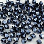 100pcs 8mm Bicone Crystal Glass Beads Faceted Bicone Crystal Beads Bulk Glass Spacer Beads for Bracelets Necklace Pendants Earrings DIY Jewelry Craft Making(Black) - color: Black, size: 8mm
