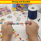 2 mm 330 Feet Satin Nylon Cord String for Jewelry Making Bracelet Necklaces Beading Thread Rattail Macrame Kumihimo Chinese Knot Craft Navy Blue - size: Navy Blue