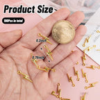 AUEAR, Flash Shape Charms Lightning Bolt Pendants Alloy Charm for Jewelry Making Supply Bracelet Necklace Earrings DIY Crafting Antiqued - color: Gold