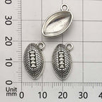 Youdiyla 60PCS Football Theme Charms Collection - Mixed Antique Silver Rugby Player Helmet Metal Alloy Pendants for Jewelry Making DIY Findings (M131) - color: Football Theme Charms