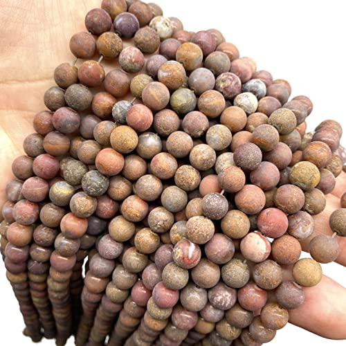 ABCGEMS Velvet-Matte-Finished Mexican Aqua Nueva Agate Beads (Enhance The Stone's Inherent Texture and Nature Hues with a Non-Glare Aesthetic) Smooth Round 8mm (Non-Shiny) - color: Aqua Nueva Agate (From Chihuahua City, Mexico)