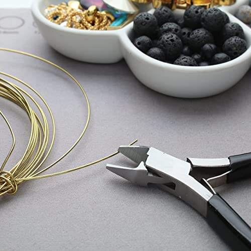 The Beadsmith Heavy Duty Side Cutter – Tungsten Carbide Blade – 4.5 inches (115mm) – Steel Head and Double-Leaf Spring – Designed to Cut Up to 16 Gauge Stainless Steel Wire –Tool for Jewelry Making - style: Heavy Duty Side Cutter