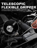 2 Pack Pickup Tool Set, 25 LB Telescoping Magnet Grabber Tool with Pocket Clip and 24 IN Flexible Claw Grabber Reacher Tool, Combo Grabbing Set with Anti-Rust Zinc Coating for Multipurpose Picking up - size: 2 Pack Magnetic Pickup Tool Set