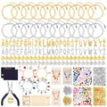 Wurosi 769 Pieces Paperclip Charm Bracelet Kit, Including Paperclip Chain Bracelets, Charms, Jump Rings, Gift Bags, Pliers for DIY Bracelet Making Gift Christmas - color: 769 Pcs Gold & Silver Bracelet