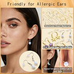 SONGIN Earring Making Kit, 1100 Pcs Jewellery Findings Earring Making Supplies Kit with Ear Hooks Posts Pins Open Jump Rings and 6 Styles Ear Backs (Gold) - color: Gold