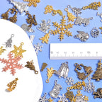 stino 100 G Mixed Style Metal Charms for Jewelry Making, Bulk Silver & Gold Plated, for Bracelet, Necklace, Earrings DIY Crafts - style: Christmas