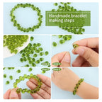 100pcs Olive Green Faceted Crystal Glass Beads 8x10mm, Shiny Teardrop Glass Beads for Jewelry Making, Crystal Beads for Bracelet Necklace Earring DIY Craft - color: Olive Green