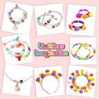 FUNZBO 1600 Pcs Pop Beads with Bracelet Making Kit, Jewelry Making Kit for Little Girls, Arts and Crafts Toys, Necklace Bracelet Ring Snap Set, Birthday Gifts for Kids Ages 3-9 Years Old - size: XX-Large