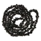 PLTbeads 5-8mm Natral Healing Gemstone Waist Bracelets Necklace Kit Irregular Stone DIY Crafts Design Jewelry Making 1 Strand per Bag Approxi 34 inch (Black Tourmaline Chips) - color: Black Tourmaline Chips