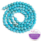 AD Beads Natural Gemstone Diamond-Cut Micro-Faceted 4mm Small Round DIY Necklace Bracelet Jewelry Making Beads (Blue Turquoise) - color: Blue turquoise