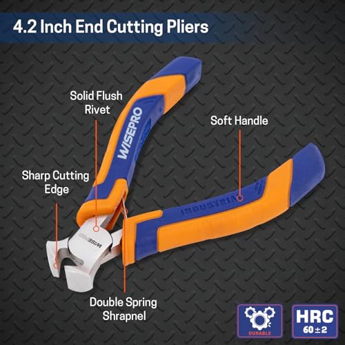 4.2 Inch Mini End Cutting Pliers, Precision End Nippers, Nail Puller Tool for Zipper Install Stops Repair - style: 4.2 Inch End Cutting Pliers