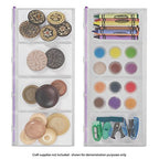 Craft Mates Bead Organizer and Plastic Storage Containers for Crafts, Buttons, Pins and More, 4 Locking Compartments (2XL) - style: 4 Compartment
