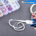 SPEEDWOX Mini Needle Nose Pliers Serrated Jaw With Protective Cover Needle Nose Pliers For Jewelry Making Precision Compact Long Nose Plier Needle Tip For Wire Bending Small Object Gripping - style: Needle Nose Pliers Serrated Jaw