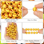100pcs Baseball Beads with 5.5 Yard Elastic Rope,Acrylic Softball Beads Sports Bead DIY Spacer for Necklace Bracelet Keychains Handmade Jewelry Making Accessories Craft Supplies,12mm(Baseball) - color: Baseball