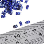 Beadia Royal Blue Imperial Jasper Stone Tila Beads 5x2mm Rectangle 2-Hole Spacer Beads for DIY Bracelet Earring Making 15"/Strand - color: Imperial Jasper Royal Blue, size: 5x2mm