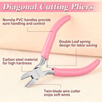 4-Inch Side Cutters for Jewelry Making Diagonal Cutting Pliers Wire Cutters Diagonal Side Cutting Pliers Mini Jewelry Making Tool Jewelry Plier for Wire, Zip Ties, Crafting - style: Diagonal Cutting Pliers