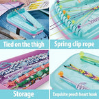 Chilpals Friendship Bracelet Making Kit for Girls 8-12, DIY String Bracelet Maker & Jewelry Craft Kits - Innovative Leg-Strap Design, Birthday Gifts Ideas for Kids Ages 7 8 9 10 Year Old (Blue) - color: Blue