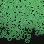 200PCS Letter Beads Glow in The Dark 4x7mm Acrylic Alphabet Letter F Beads for Jewelry Making Bracelet - color: F-200PCS